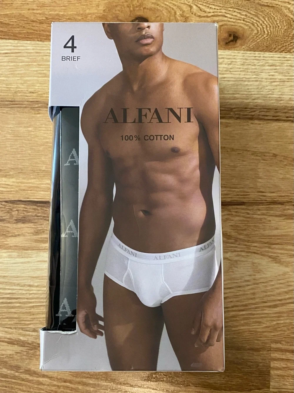 Alfani Men's Black Cotton Briefs Pack with Branded Waistband Size XXL New